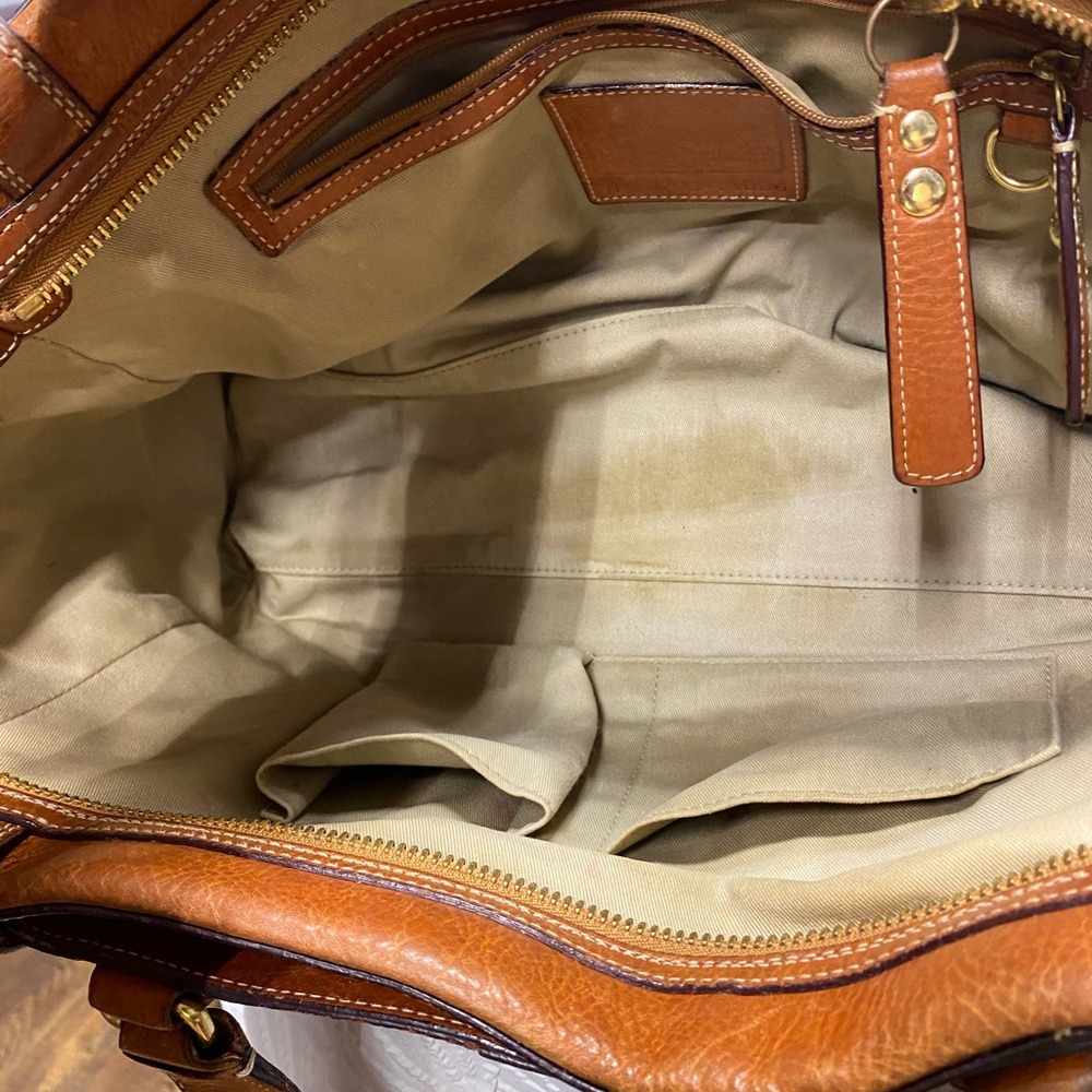 Coach Brown Leather Satchel - Picture 15 of 16